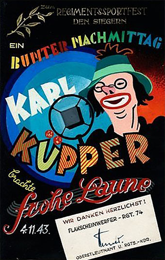 Plakat aus der Fronttheater-Zeit von Karl Küpper