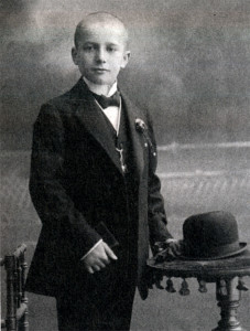 Karl Berbuer als Kommunionskind 1912
