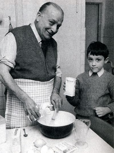 Karl Berbuer mit Enkel 1971